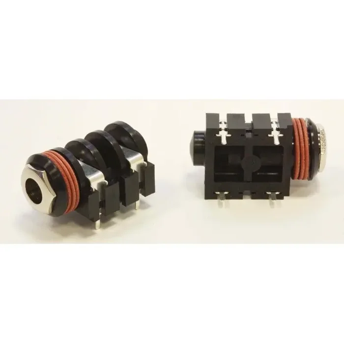 1/4″Phone Jack Jack, plastic with chrome nut, mono