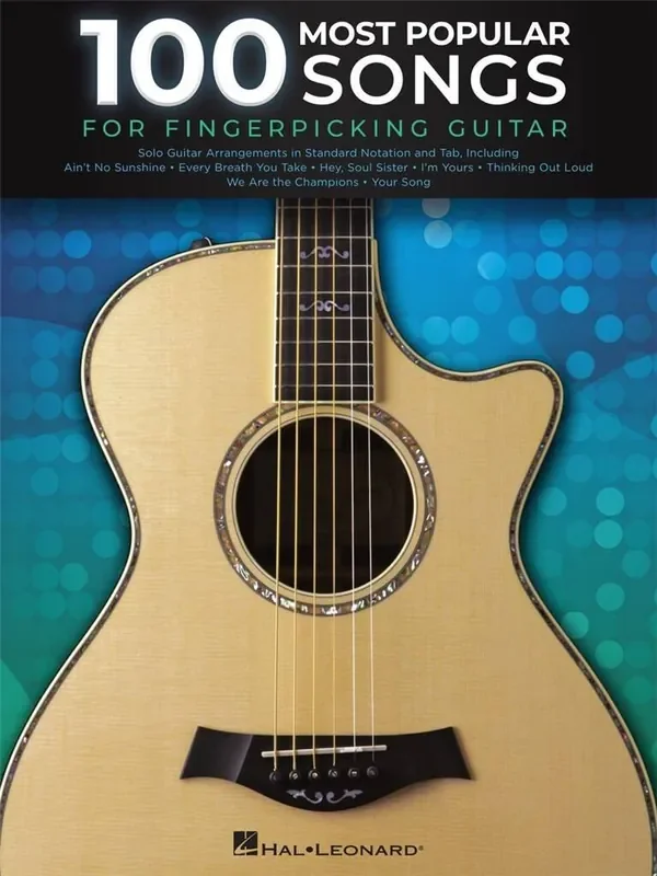 100 Most Popular Songs for Fingerpicking Guitar Gitarre Solo
