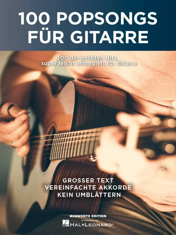 100 Popsongs für Gitarre Text und Akkorde
