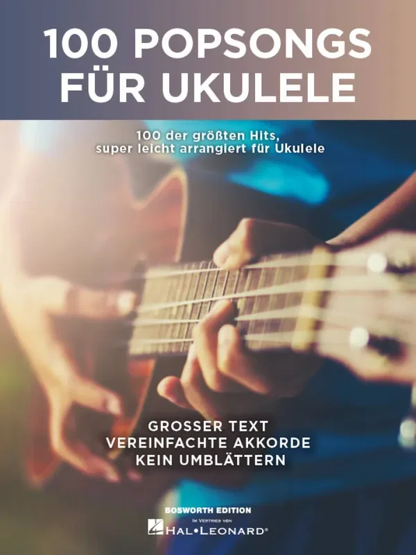 100 Popsongs für Ukulele Text und Akkorde