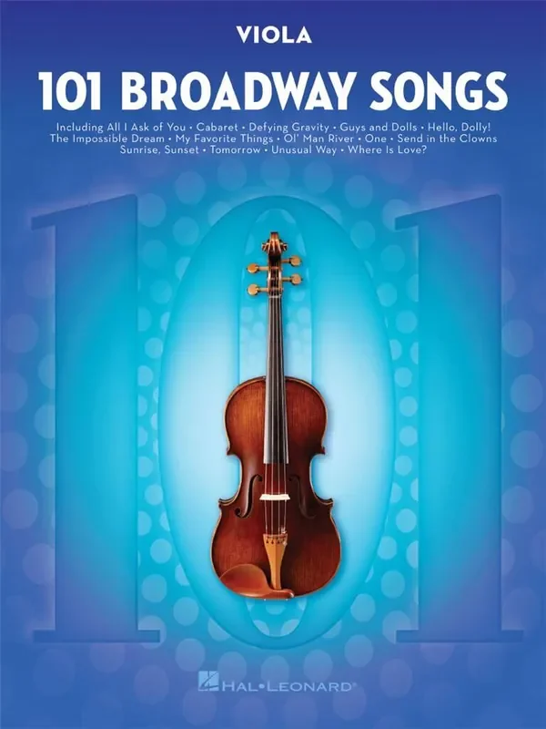 101 Broadway Songs for Viola Viola Solo