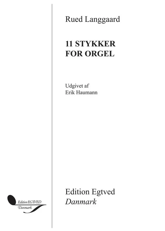 11 Stykker For Orgel Orgel