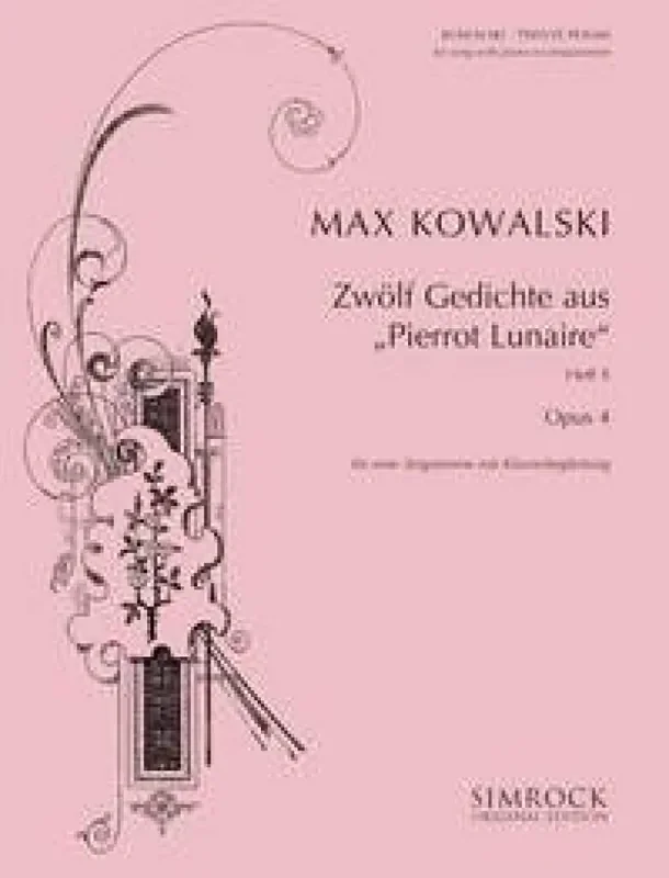 12 Poems op. 4 Band 2 Gesang mit Klavier