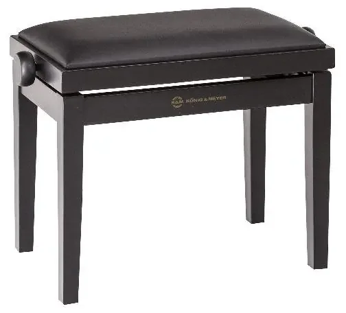 13910 Klavierbank schwarz matt Kunstleder