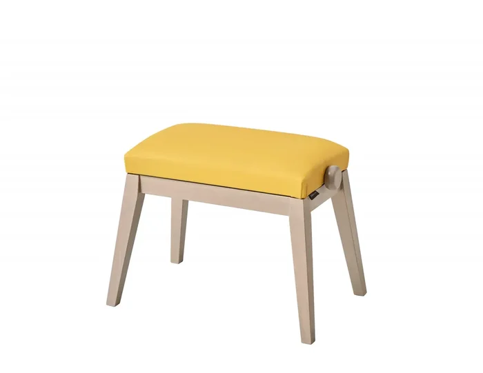 13947 Klavierbank Grau Samt Gelb