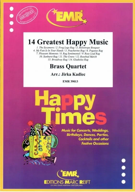 14 Greatest Happy Music (Arr. Jirka Kadlec) Blechbläser Ensemble