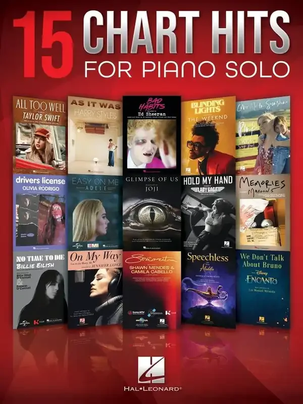 15 Chart Hits for Piano Solo Klavier Solo