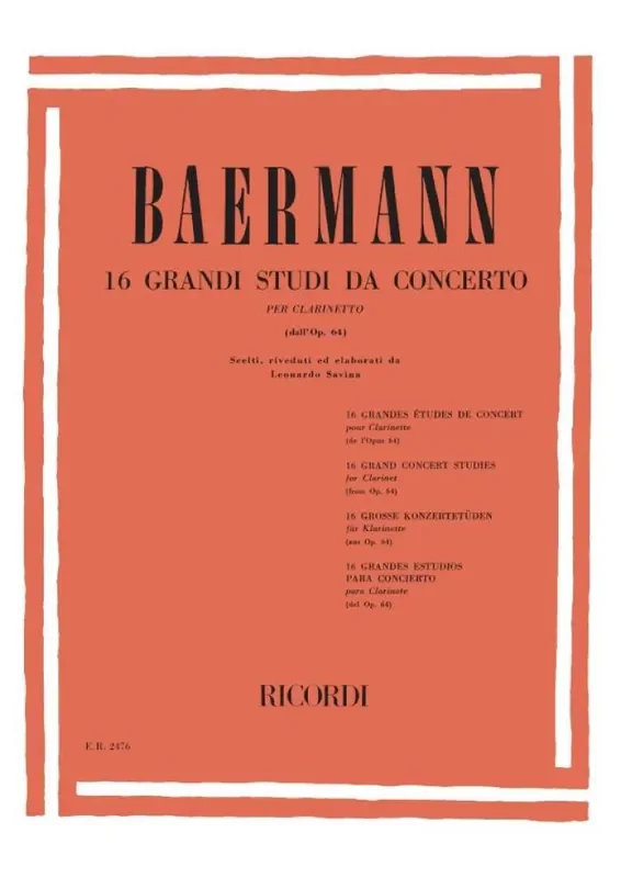 16 Grandi Studi Da Concerto Dall‘Op. 64