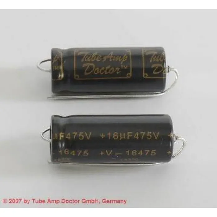 16uF @ 475V 12x30mm Elco, axial,