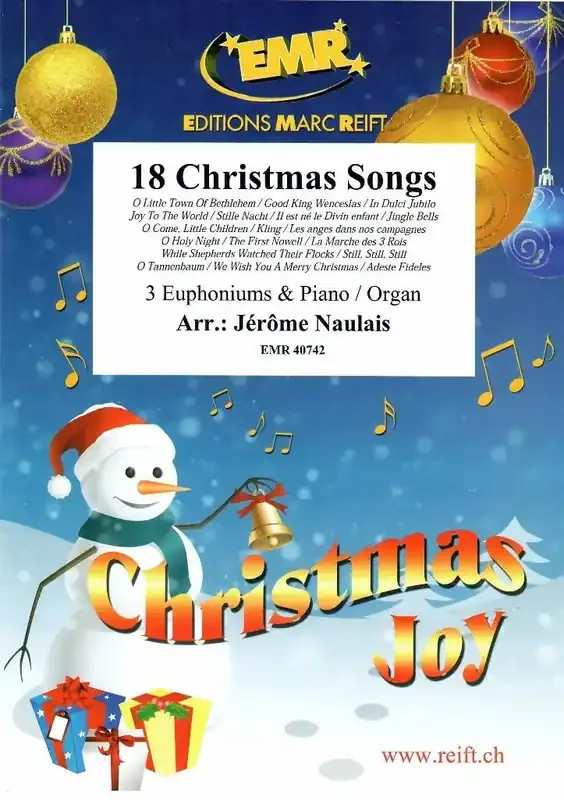 18 Christmas Songs (Arr. Jérôme Naulais) Bariton oder Euphonium Ensemble