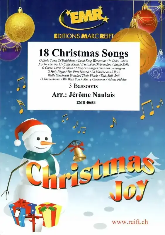 18 Christmas Songs (Arr. Jérôme Naulais) Fagott Ensemble
