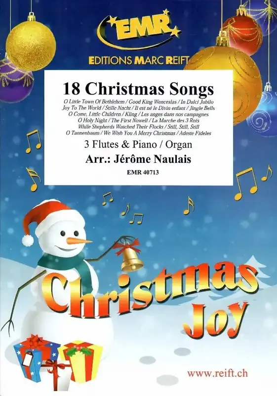 18 Christmas Songs (Arr. Jérôme Naulais) Flöte Ensemble