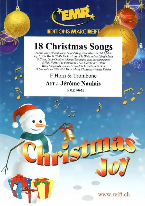 18 Christmas Songs (Arr. Jérôme Naulais) Gemischtes Blechbläser Duett