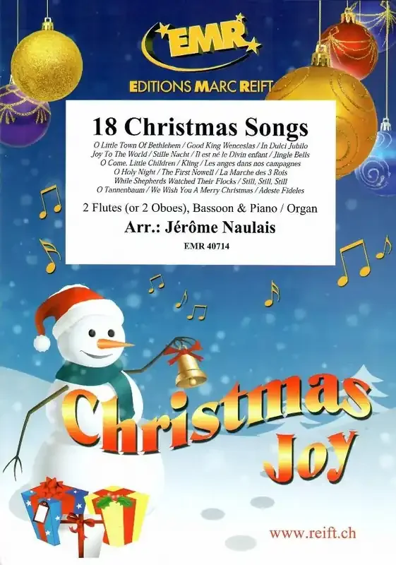 18 Christmas Songs (Arr. Jérôme Naulais) Holzbläserensemble