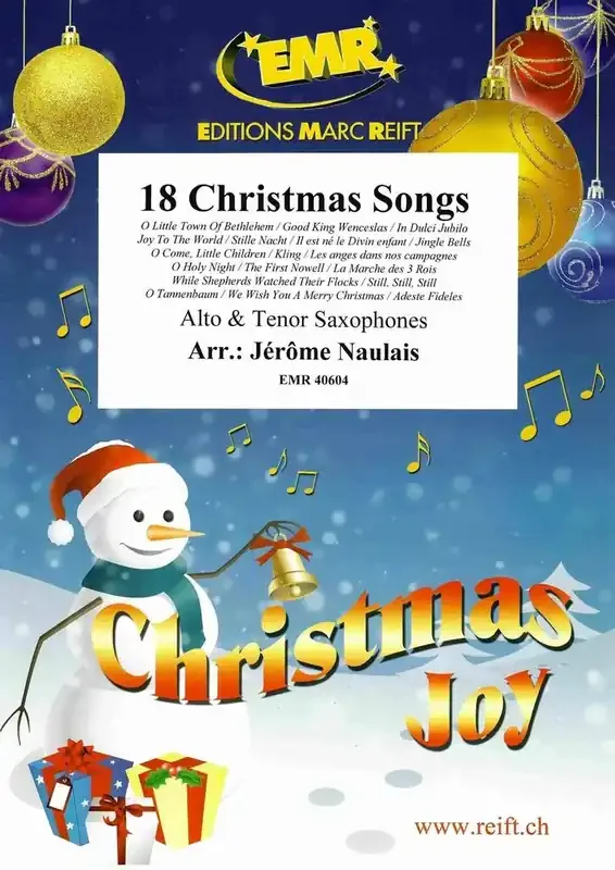 18 Christmas Songs (Arr. Jérôme Naulais) Saxophon Duett