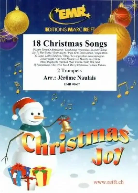 18 Christmas Songs (Arr. Jerome Naulais) Trompete Duett
