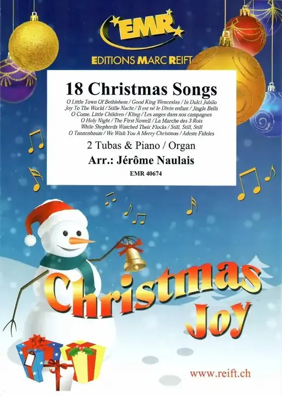 18 Christmas Songs (Arr. Jérôme Naulais) Tuba Duett