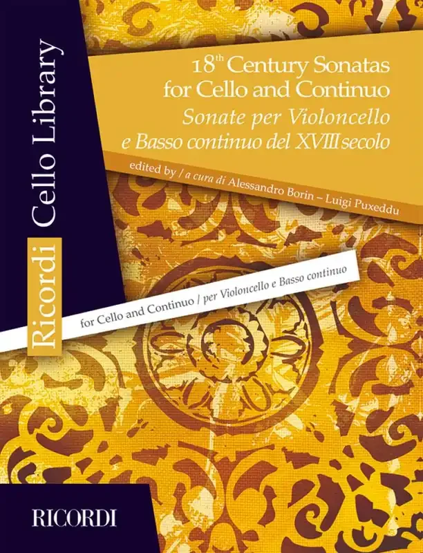 18th Century Sonatas for Cello and Continuo Cello mit Begleitung