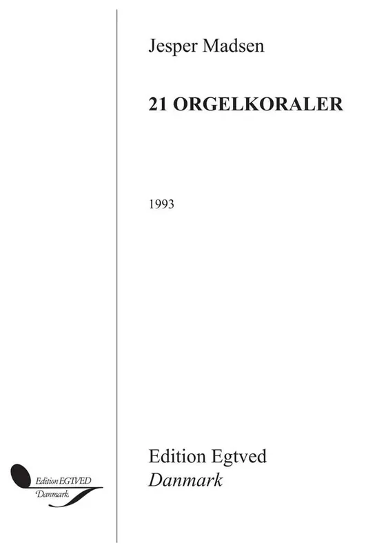 21 Orgelkoraler Orgel