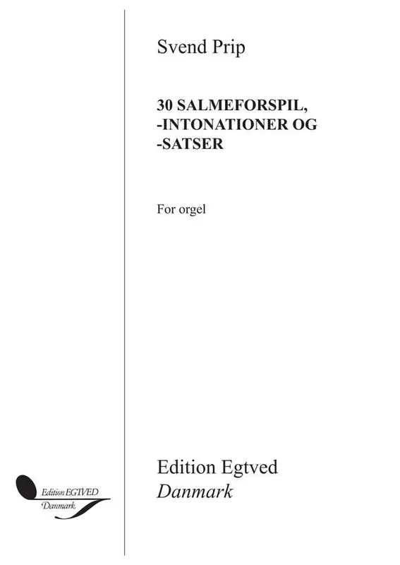 30 Salmeforspil For Organ Orgel