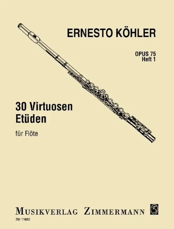 30 Virtuoso Studies Op.75 For Flute – Book 1