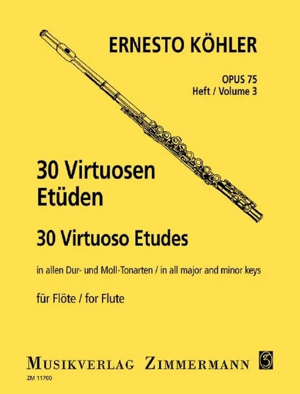 30 Virtuoso Studies Op.75 For Flute – Book 3