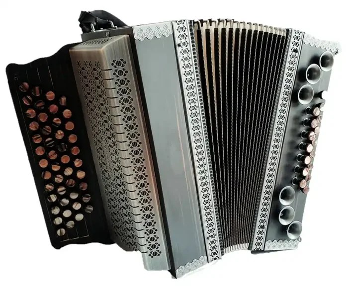 36er-Harmonika Makassar/Altsilber