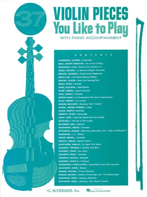 37 Violin Pieces You Like To Play Violine mit Begleitung