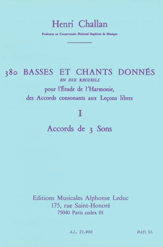 380 Basses et Chants Donnés I