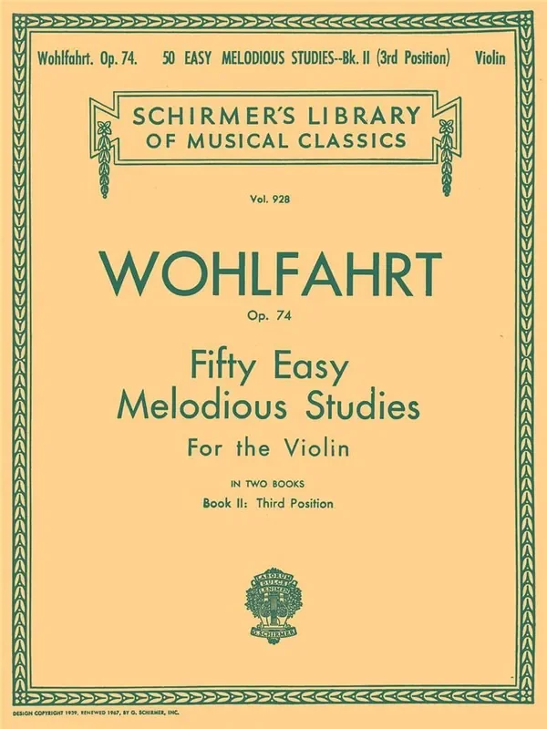 50 Easy Melodious Studies, Op. 74 – Book 2