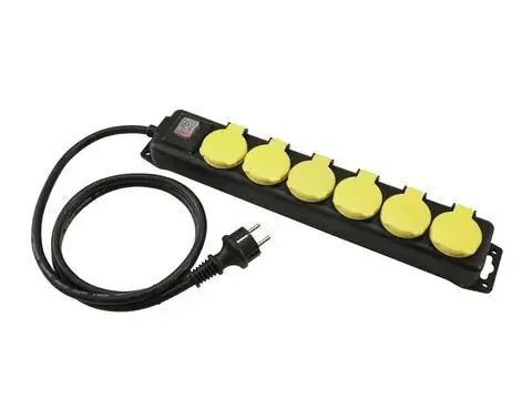 6-fach Steckdosenleiste IP44