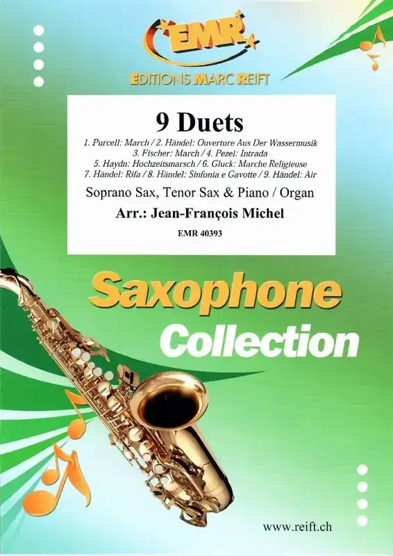 9 Duets (Arr. Jean-François Michel) Saxophon Duett