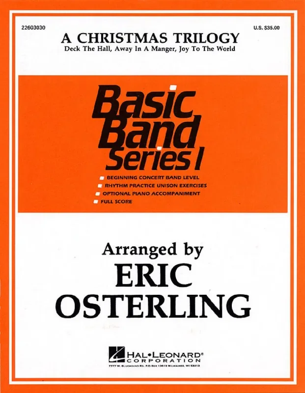 A Christmas Trilogy (Arr. Eric Osterling) Blasorchester