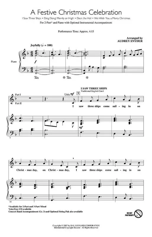 A Festive Christmas Celebration (Arr. Audrey Snyder) Frauenchor mit Begleitung