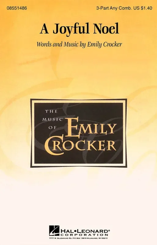 A Joyful Noel (Arr. Emily Crocker) Gemischter Chor mit Begleitung