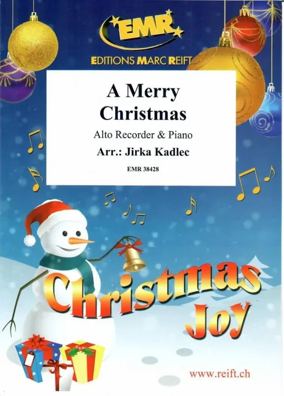 A Merry Christmas (Arr. Jirka Kadlec) Altblockflöte mit Begleitung
