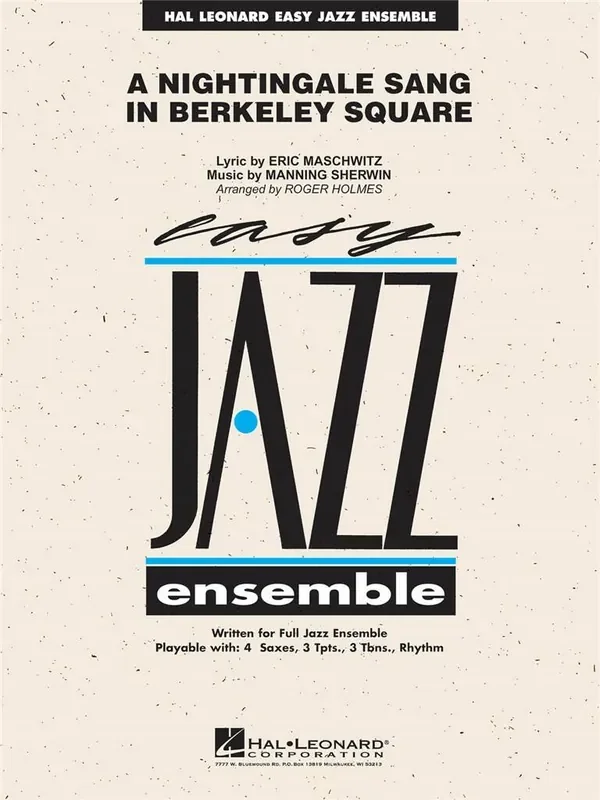 A Nightingale Sang in Berkeley Square (Arr. Roger Holmes) Jazz Ensemble
