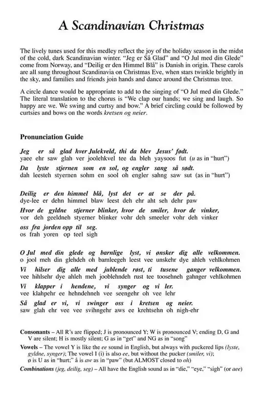 A Scandinavian Christmas (Arr. Nancy Grundahl) Frauenchor mit Begleitung