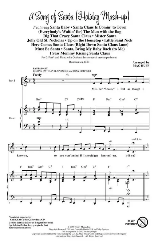 A Song of Santa (Arr. Mac Huff) Frauenchor mit Begleitung