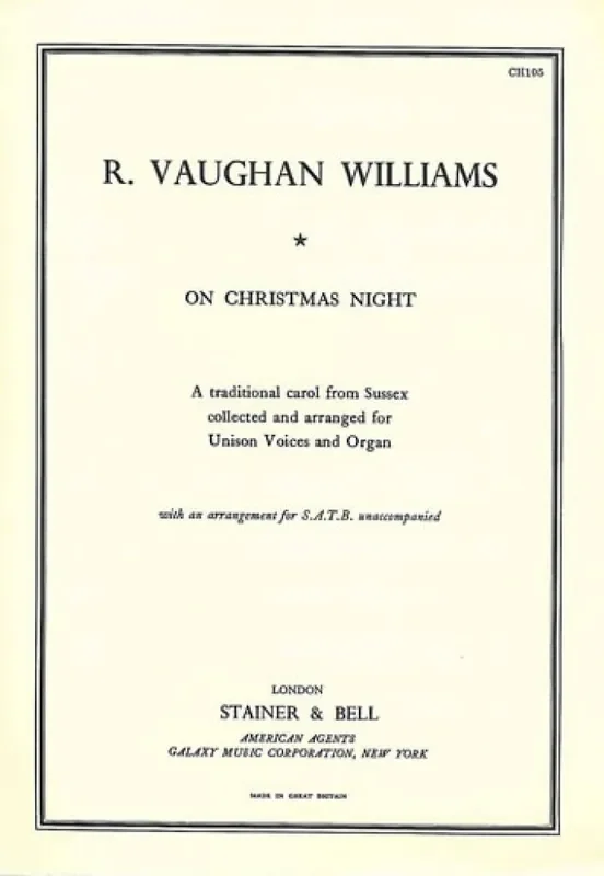 A Sussex Carol Gemischter Chor mit Klavier/Orgel