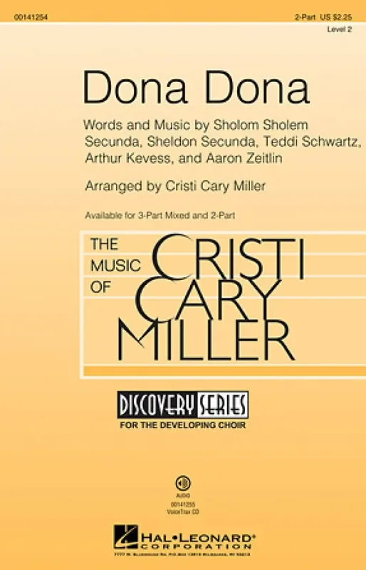 Aaron Zeitlin Dona Dona (Arr. Cristi Cary Miller) Frauenchor mit Begleitung