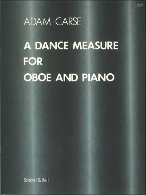 Adam Carse A Dance Measure for Oboe and Piano Oboe mit Begleitung