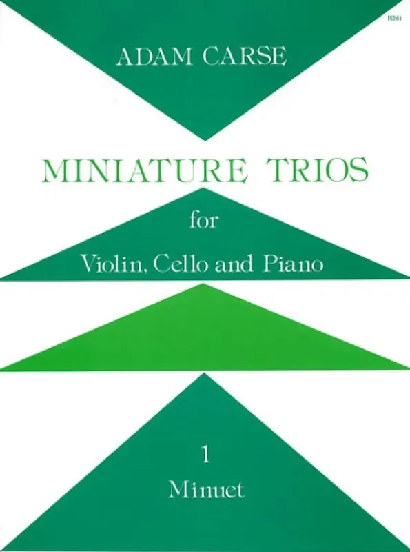 Adam Carse Miniature Trios 1 Minuet Klaviertrio