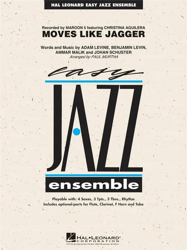 Adam Levine Moves like jagger (Arr. Paul Murtha) Jazz Ensemble