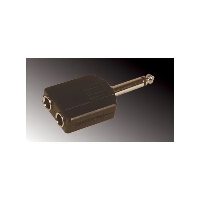 Adapter 2 jack female naar Jack mono