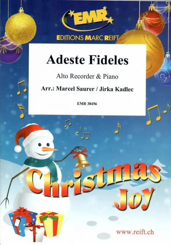 Adeste Fideles (Arr. Jirka Kadlec) Altblockflöte mit Begleitung