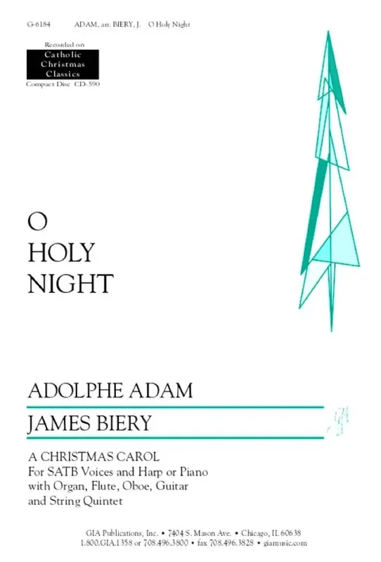 Adolphe Charles Adam O Holy Night – Guitar Part (Arr. James Biery) Gemischter Chor mit Begleitung