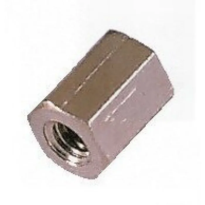 Afstandbus M3, 6mm, Messing