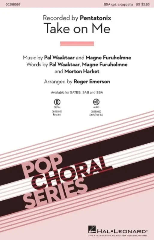 Aha Take on Me (Arr. Roger Emerson) Frauenchor A cappella