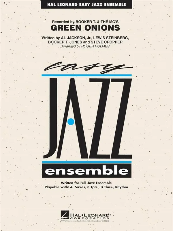 Al Jackson Jr. Green Onions (Arr. Roger Holmes) Jazz Ensemble